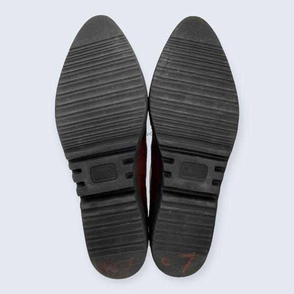 Johnston & Murphy Brown Leather Suede Lace Up Fur Tongue Ankle Boot 78-51776 9.5 - Picture 7 of 9